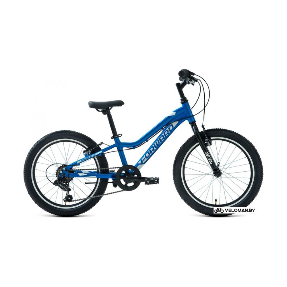 Детский велосипед Forward Twister 20 1.0 2022 (синий/белый)