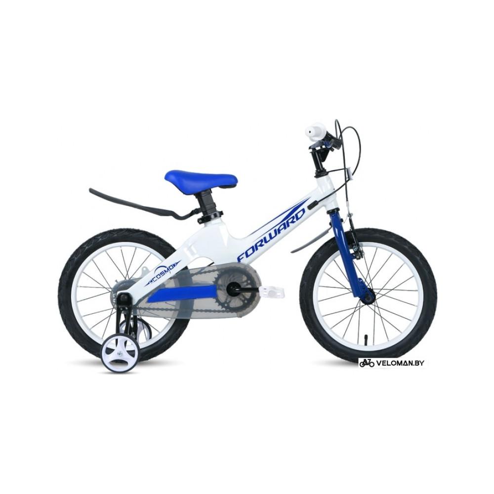 Детский велосипед Forward Cosmo 16 2.0 2020 (белый/синий)