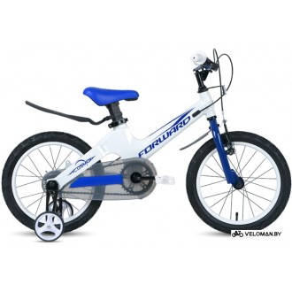 Детский велосипед Forward Cosmo 16 2.0 2020 (белый/синий)