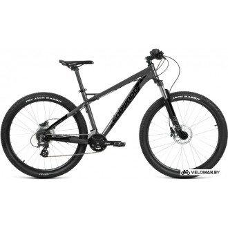 Велосипед горный Forward Quadro 27.5 3.0 HD р.19 2022 (черный матовый/черный)