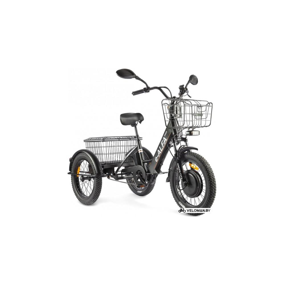 Электровелосипед Eltreco Green City e-ALFA Trike 2022 (темно-синий)