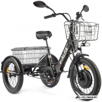Электровелосипед городской Eltreco Green City e-ALFA Trike 2022 (темно-синий)