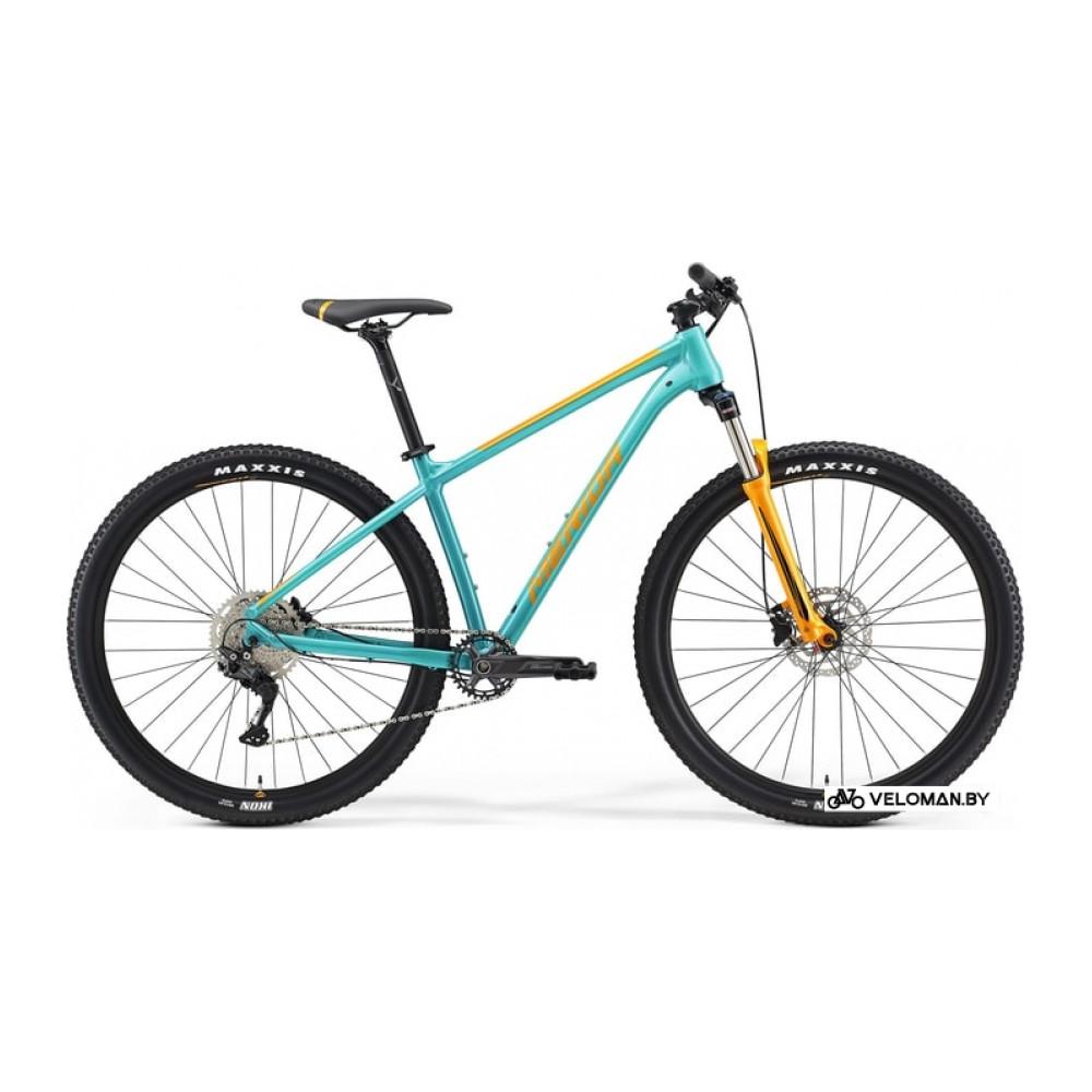 Велосипед горный Merida Big.Nine 200 L 2021 (голубой/оранжевый)