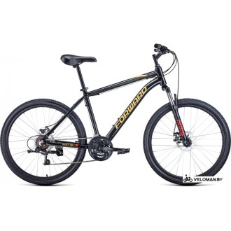 Велосипед горный Forward Hardi 26 2.0 disc 2021 (черный)