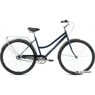 Велосипед городской Forward Talica 28 3.0 2021 (темно-синий/серебристый)