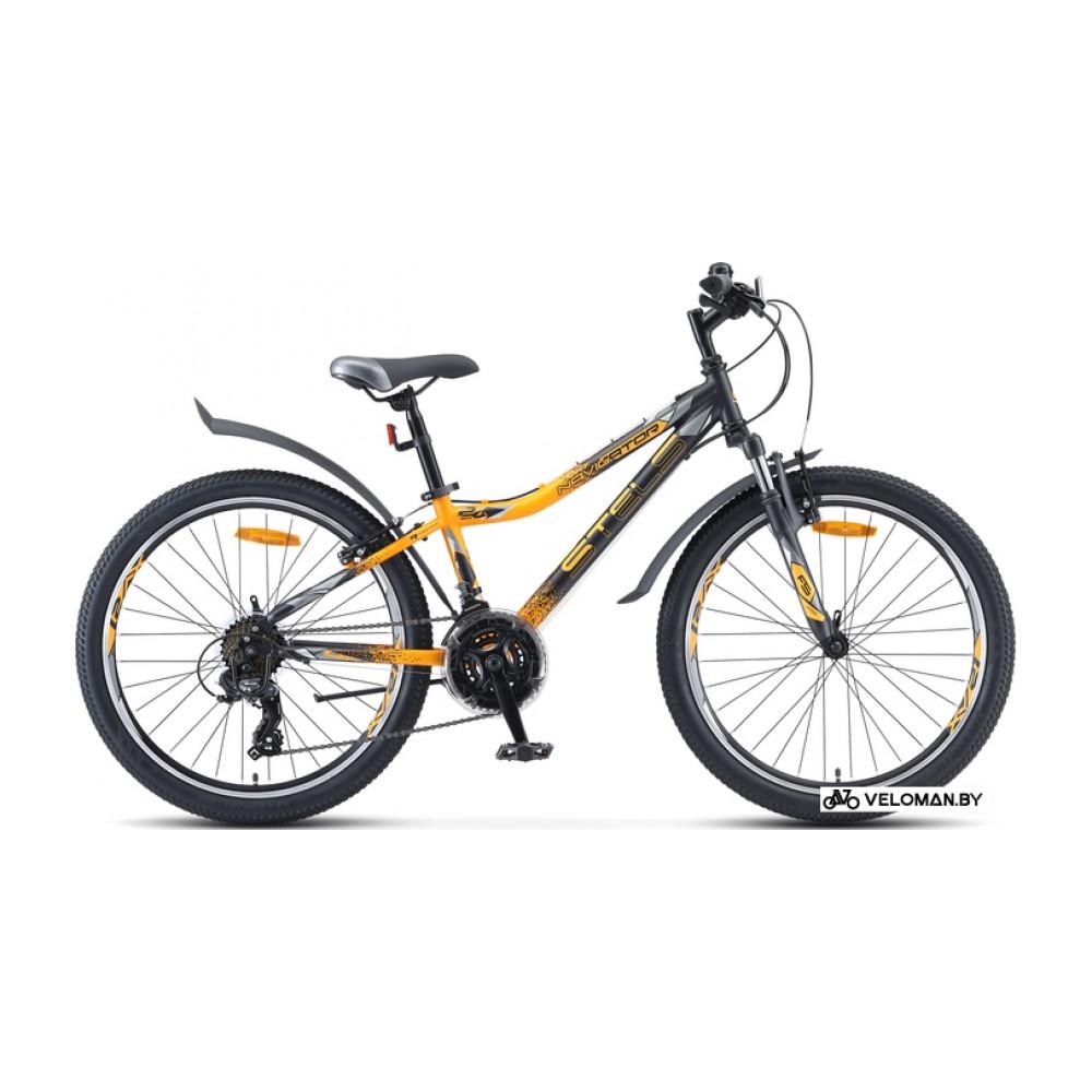 Велосипед Stels Navigator 410 V 24 21-sp V010 2022 (черный/желтый)