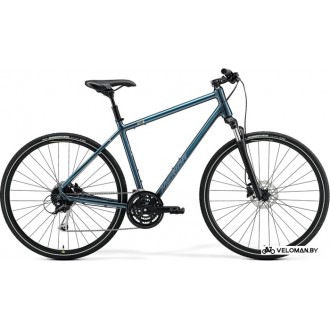 Велосипед гибридный Merida Crossway 100 XS 2021 (синий)