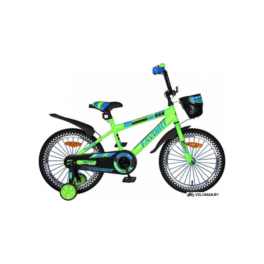 Детский велосипед Favorit New Sport 18 (зеленый, 2018)