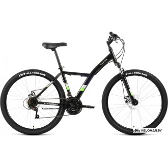 Велосипед Forward Dakota 27.5 2.0 D 2022 (черный/ярко-зеленый)