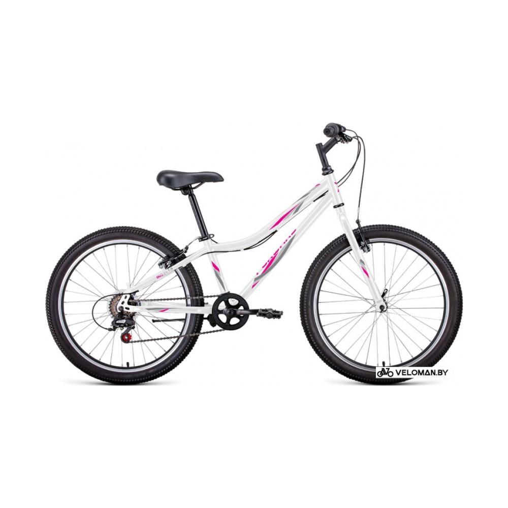 Велосипед Forward Iris 24 1.0 2022 (белый/розовый)