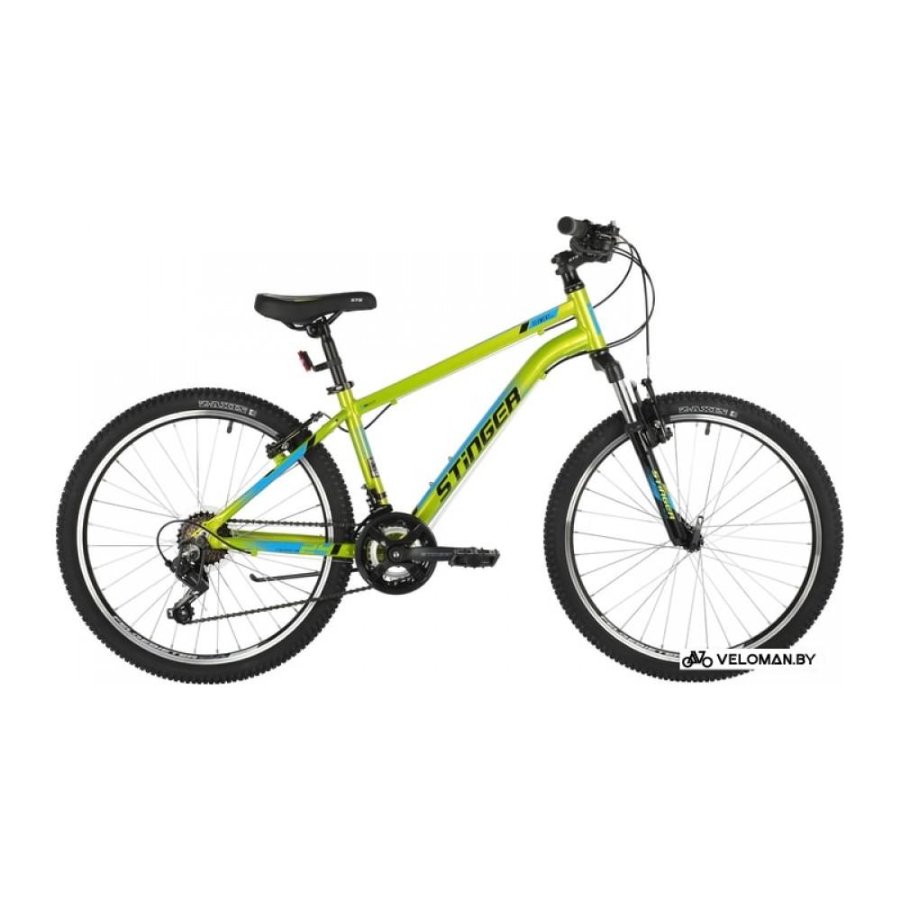 Велосипед горный Stinger Element STD 24 р.12 2021 (салатовый)