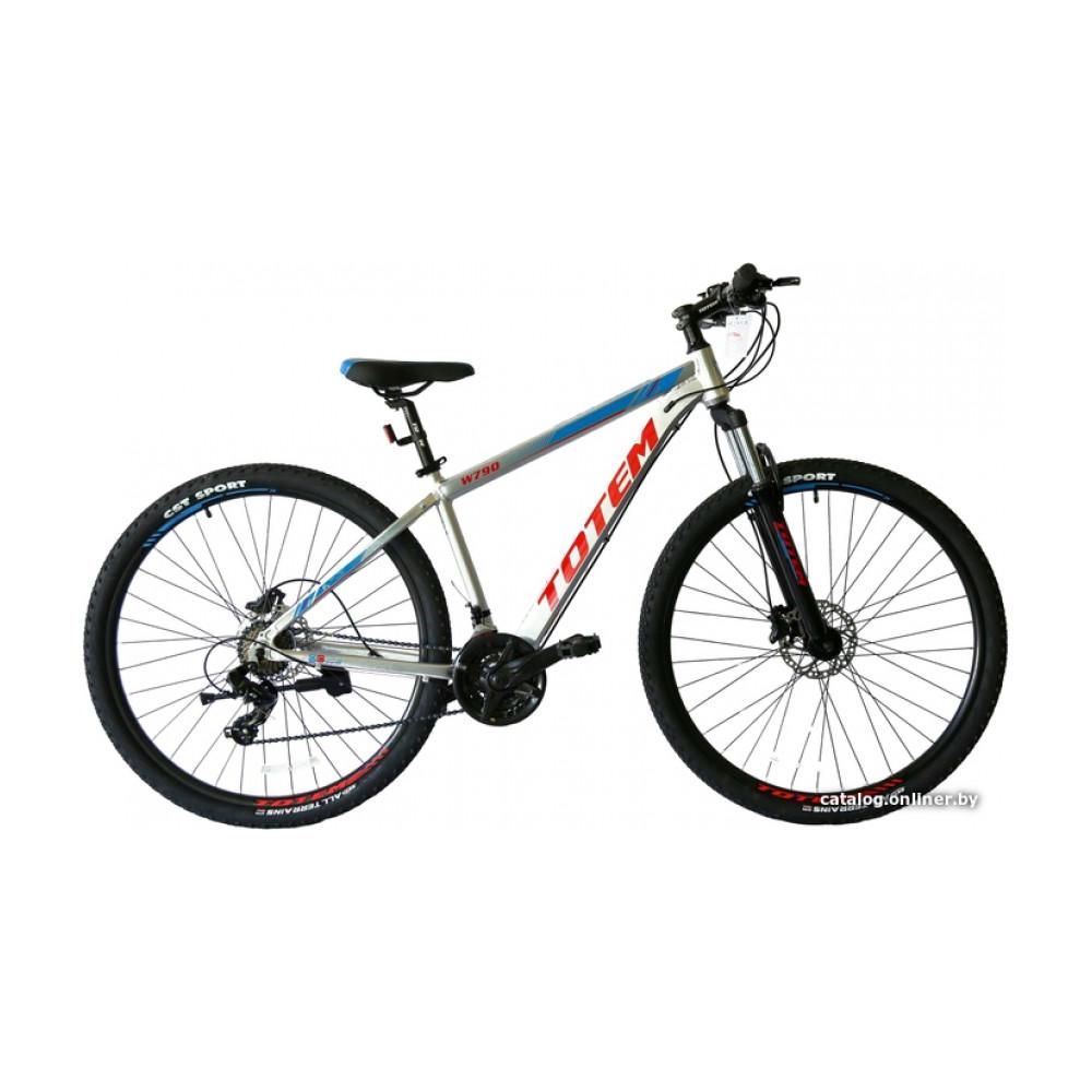 Велосипед горный Totem W790 27.5 р.17 2021 (серебристый)