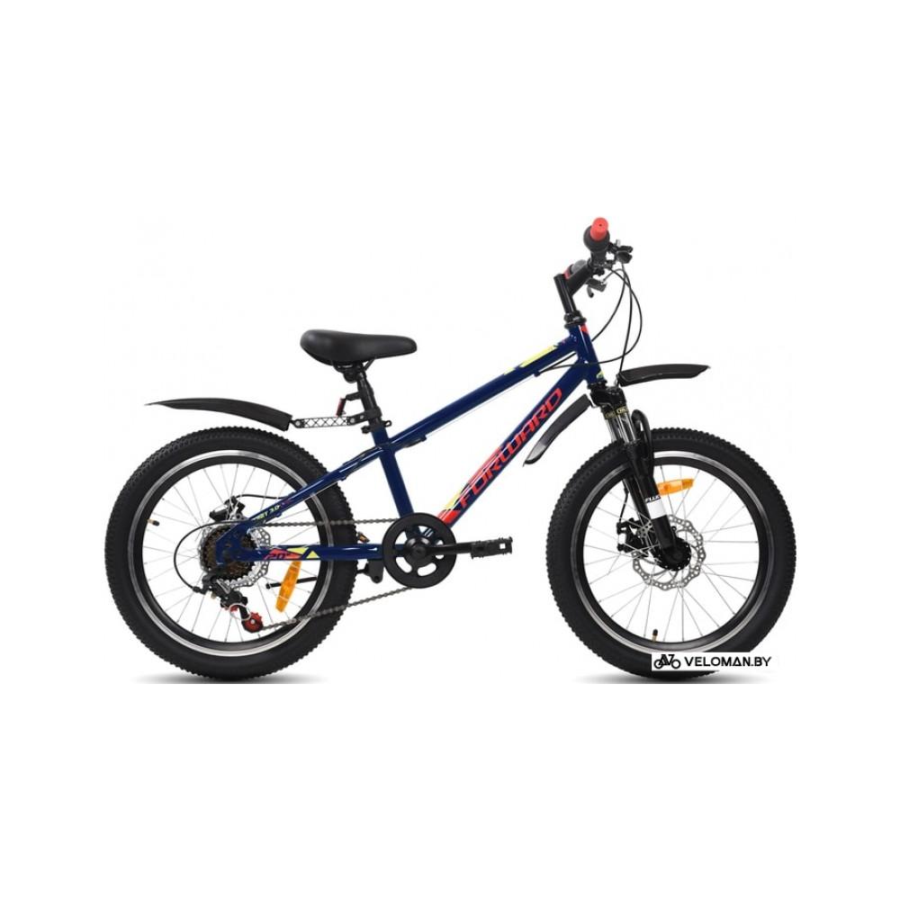 Детский велосипед Forward Unit 20 3.0 disc 2020 (синий)