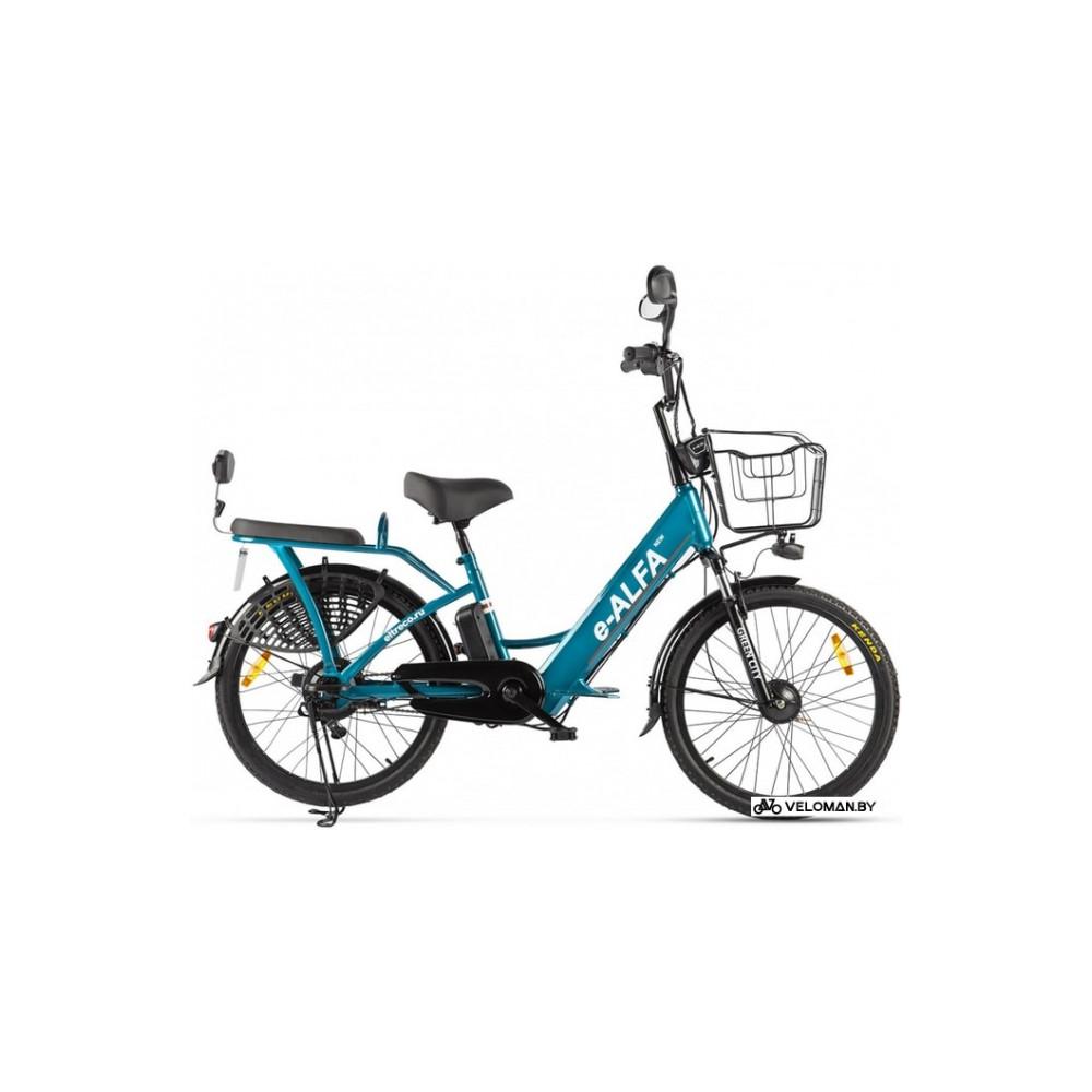 Электровелосипед городской Eltreco Green City E-Alfa New (голубой)