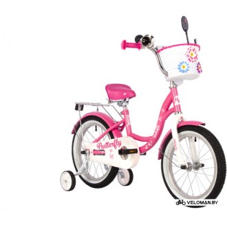 Детский велосипед Novatrack Butterfly 16 2023 167BUTTERFLY.PN23 (розовый)