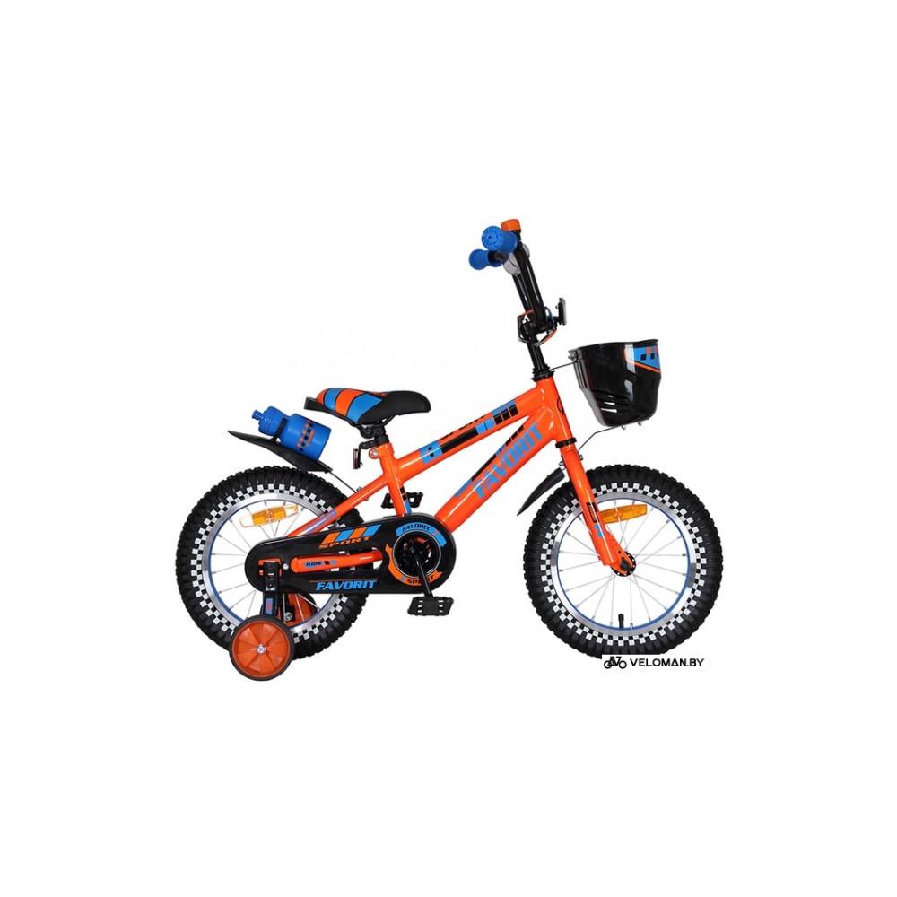 Детский велосипед Favorit Sport 14 (оранжевый, 2020)