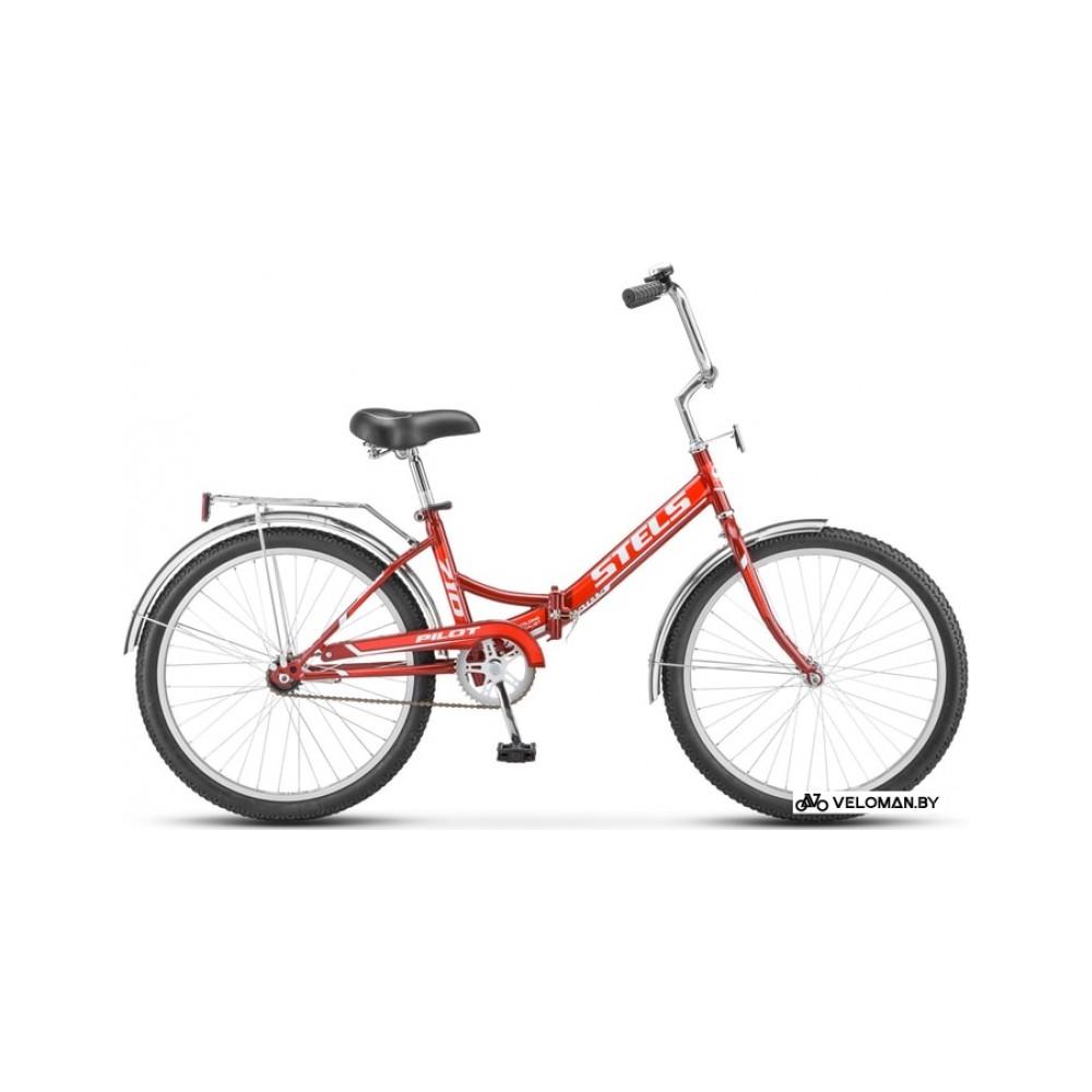 Велосипед городской Stels Pilot 710 24 Z010 2020 (красный/бордовый)