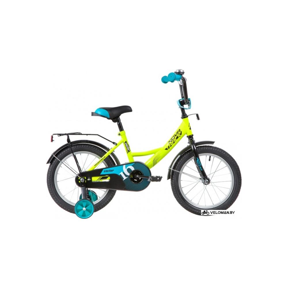 Детский велосипед Novatrack Vector 16 2020 163VECTOR.GN20 (зеленый/черный)