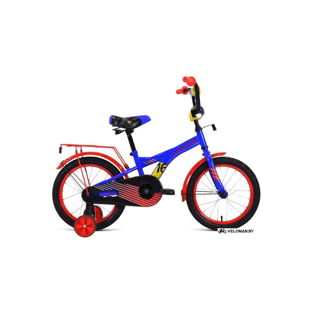 Детский велосипед Forward Crocky 16 2021 (синий/красный)
