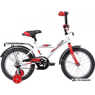 Детский велосипед Novatrack Astra 16 (белый/красный, 2019)
