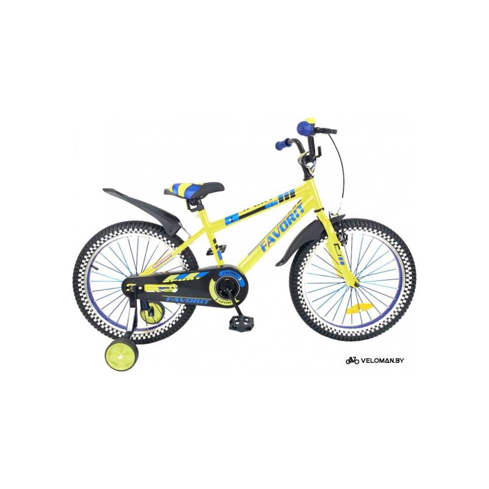Детский велосипед Favorit Sport 20 (лайм, 2019)