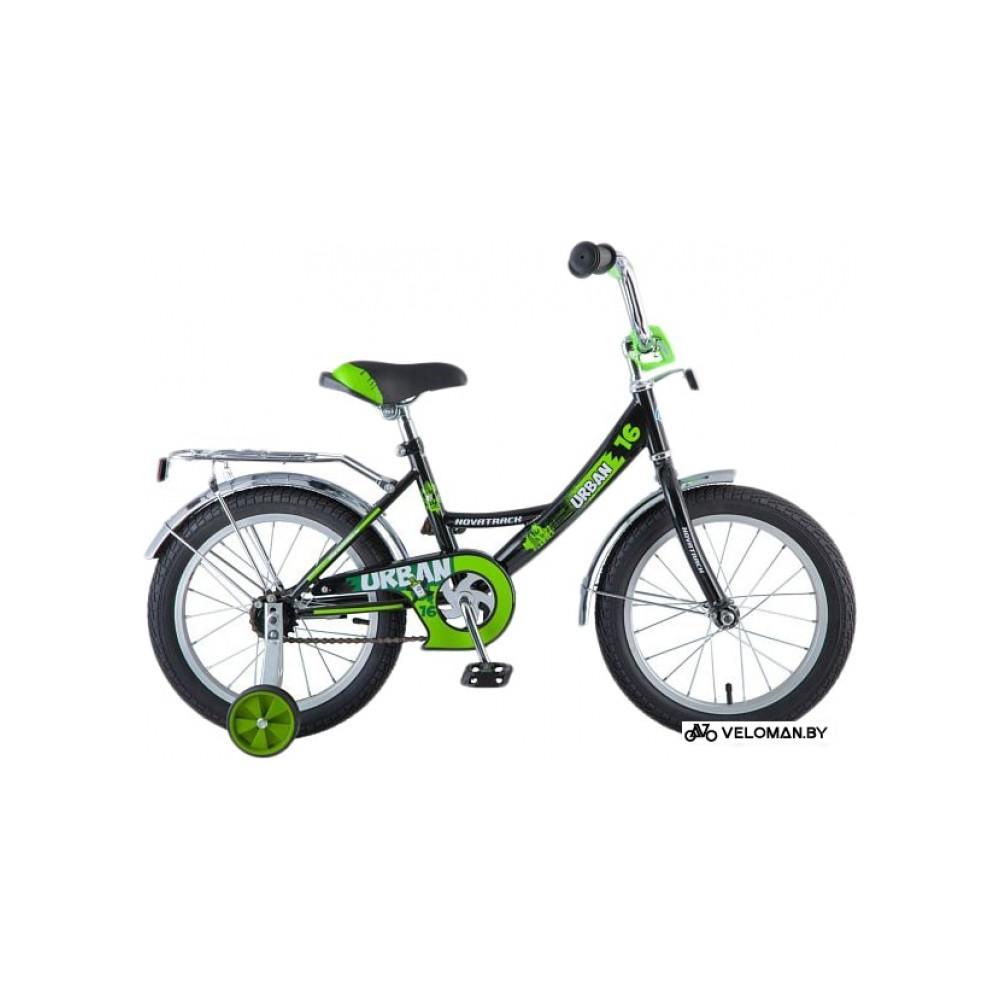 Детский велосипед Novatrack Urban 16 (черный)