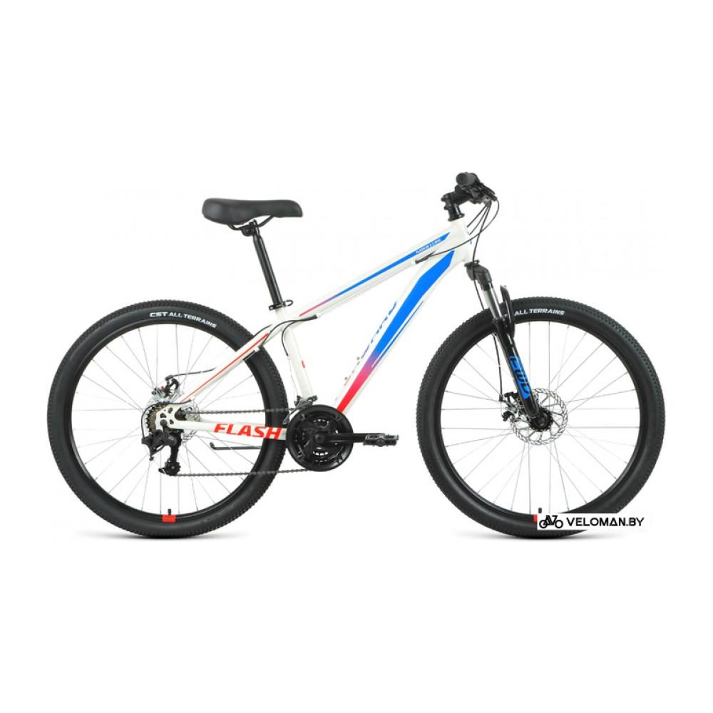 Велосипед горный Forward Flash 26 2.2 D р.15 2022 (белый/голубой)