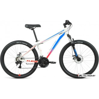 Велосипед горный Forward Flash 26 2.2 D р.19 2022 (белый/голубой)