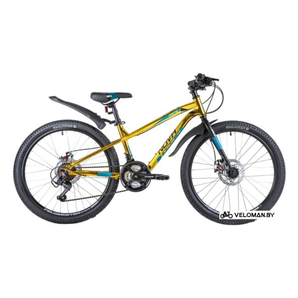 Велосипед горный Novatrack Prime D 24 р.11 2020 (золотистый)