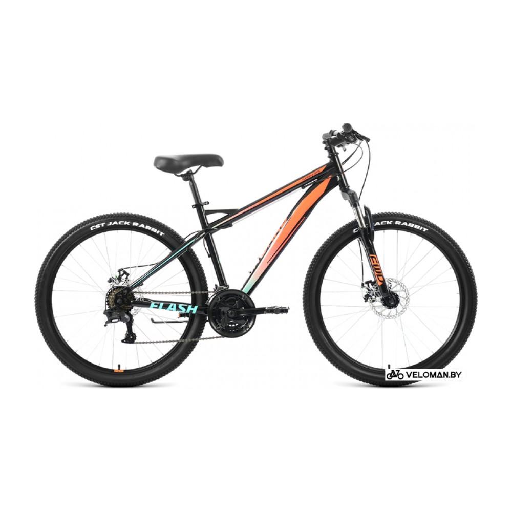 Велосипед горный Forward Flash 26 2.2 D р.15 2022 (черный/оранжевый)