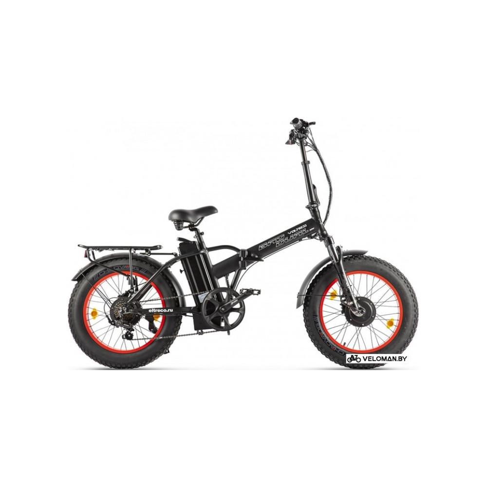 Электровелосипед городской Volteco Bad Dual New (черный/красный)
