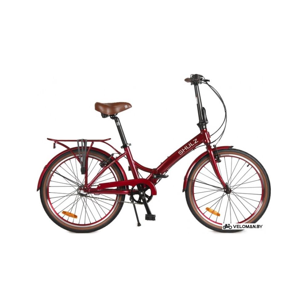 Велосипед городской Shulz Krabi V-brake 2023 (бордовый)