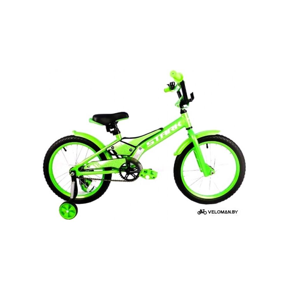 Детский велосипед Stark Tanuki 18 Boy 2020 (зеленый/белый)
