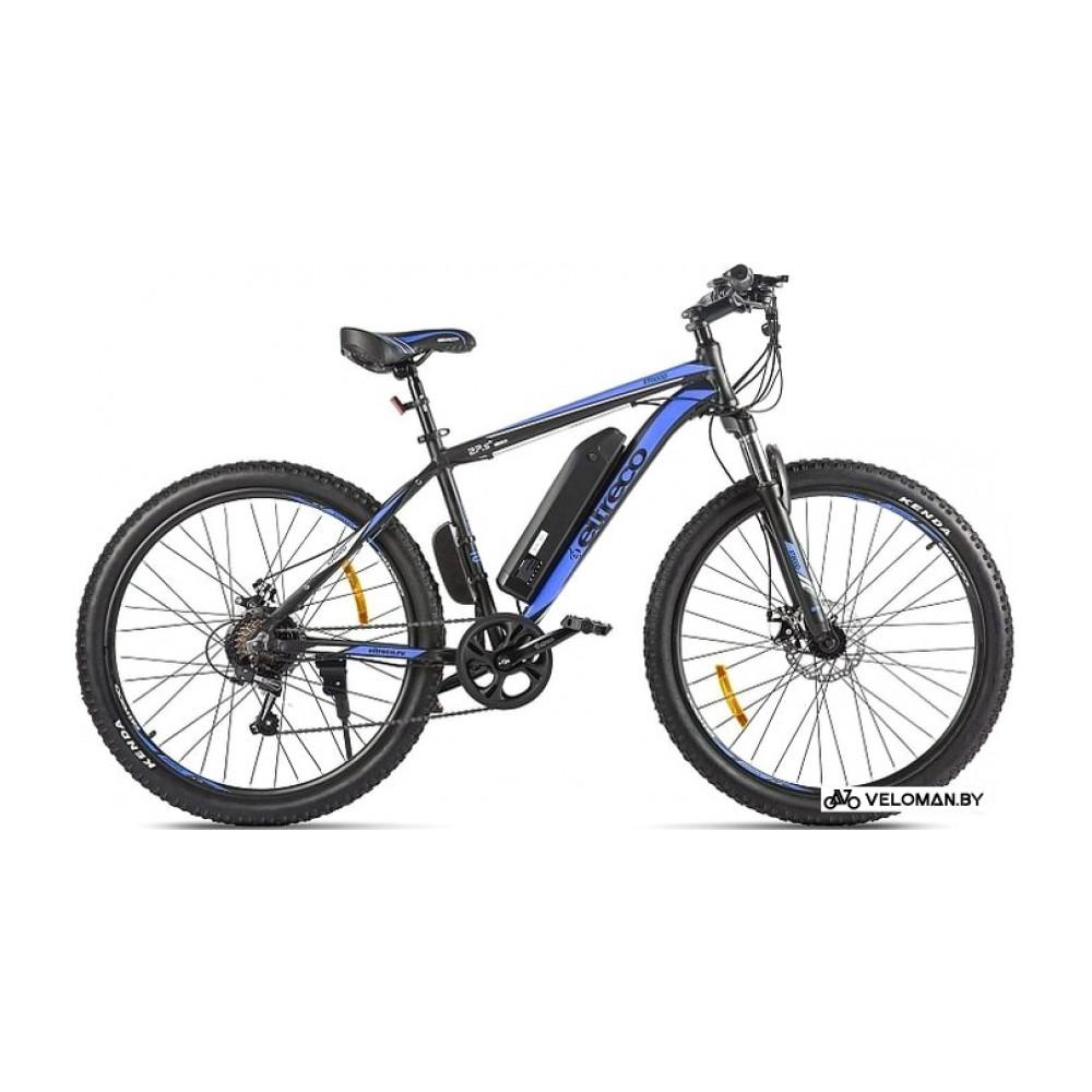 Электровелосипед горный Eltreco XT 600 D 2021 (черный/синий)