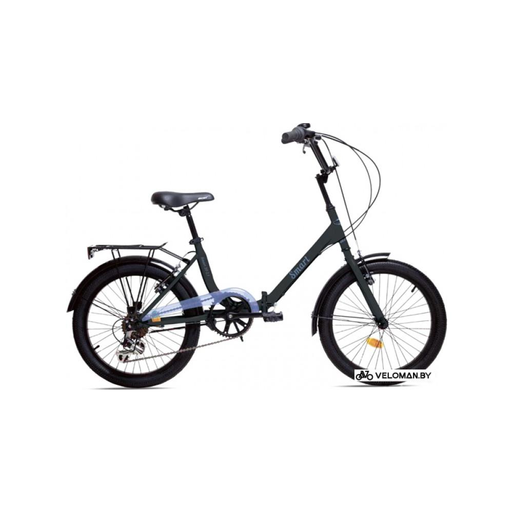 Велосипед городской AIST Smart 20 2.1 2017 (черный/синий)