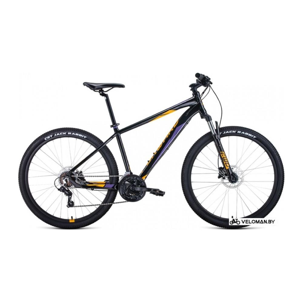 Велосипед Forward Apache 27.5 3.2 disc р.17 2021 (черный/желтый)