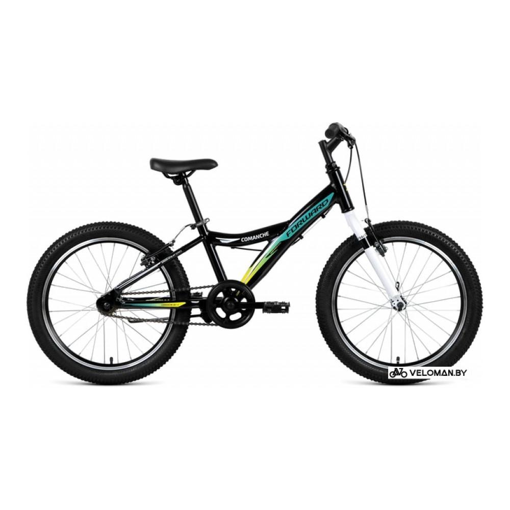 Детский велосипед Forward Comanche 20 1.0 2019 (черный)