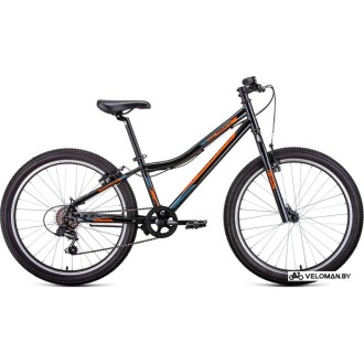 Велосипед горный Forward Titan 24 1.2 2021 (черный)