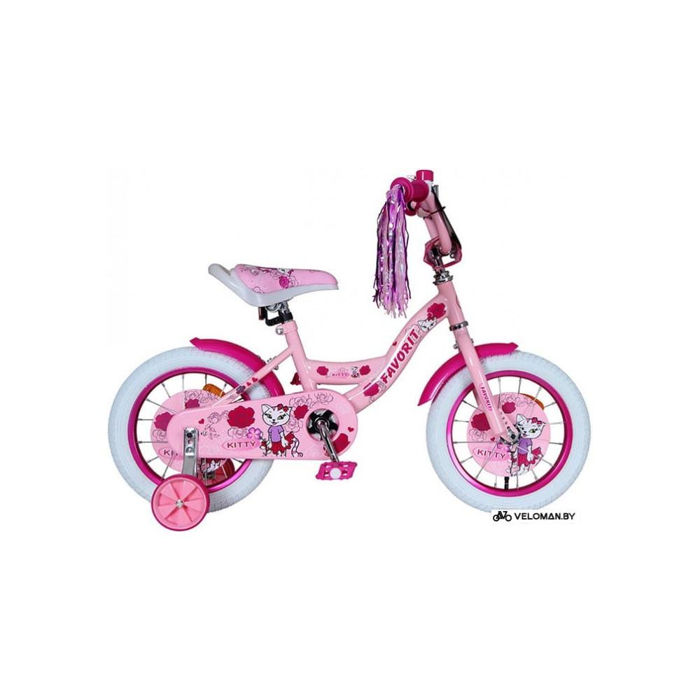 Детский велосипед Favorit Kitty 14 2020 (розовый)