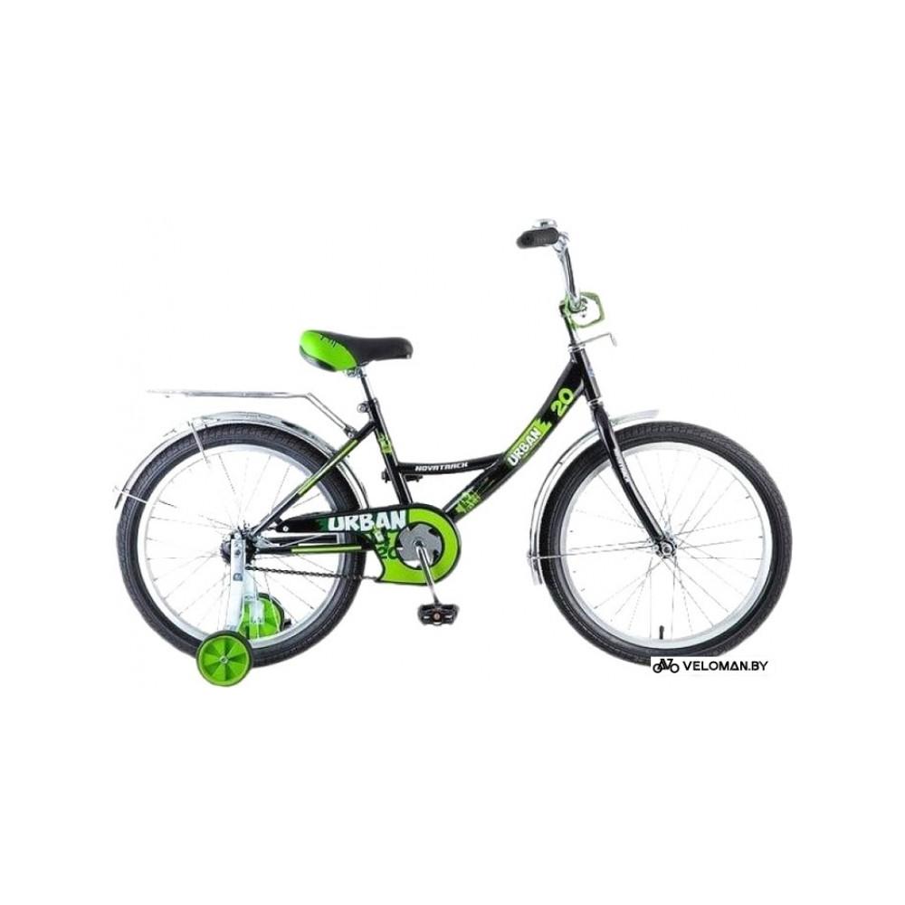 Детский велосипед Novatrack Urban 20 (черный, 2019)