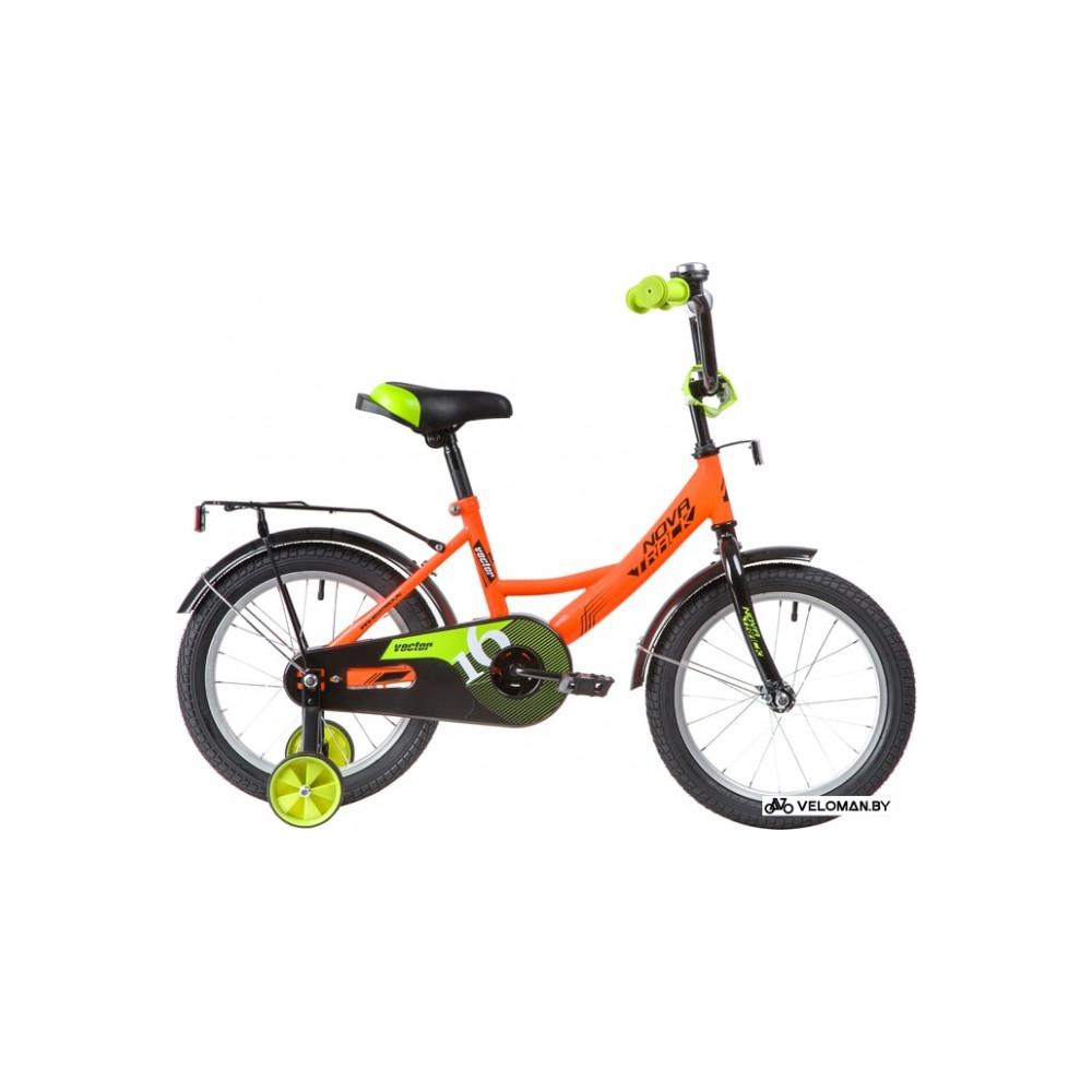 Детский велосипед Novatrack Vector 16 163VECTOR.OR20 (оранжевый/черный, 2020)