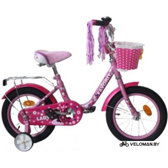 Детский велосипед Favorit Lady 14 2020 (сиреневый)