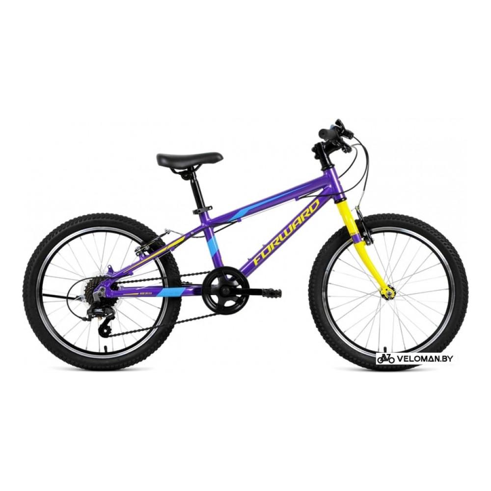 Детский велосипед Forward Rise 20 2.0 2020 (фиолетовый)