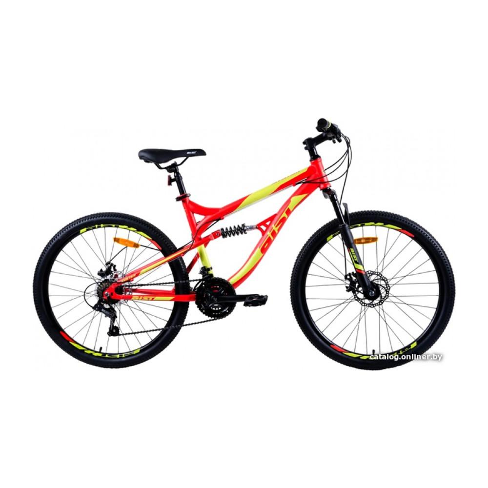 Велосипед AIST Avatar Disc 26 р.17.5 2021 (красный/зеленый)