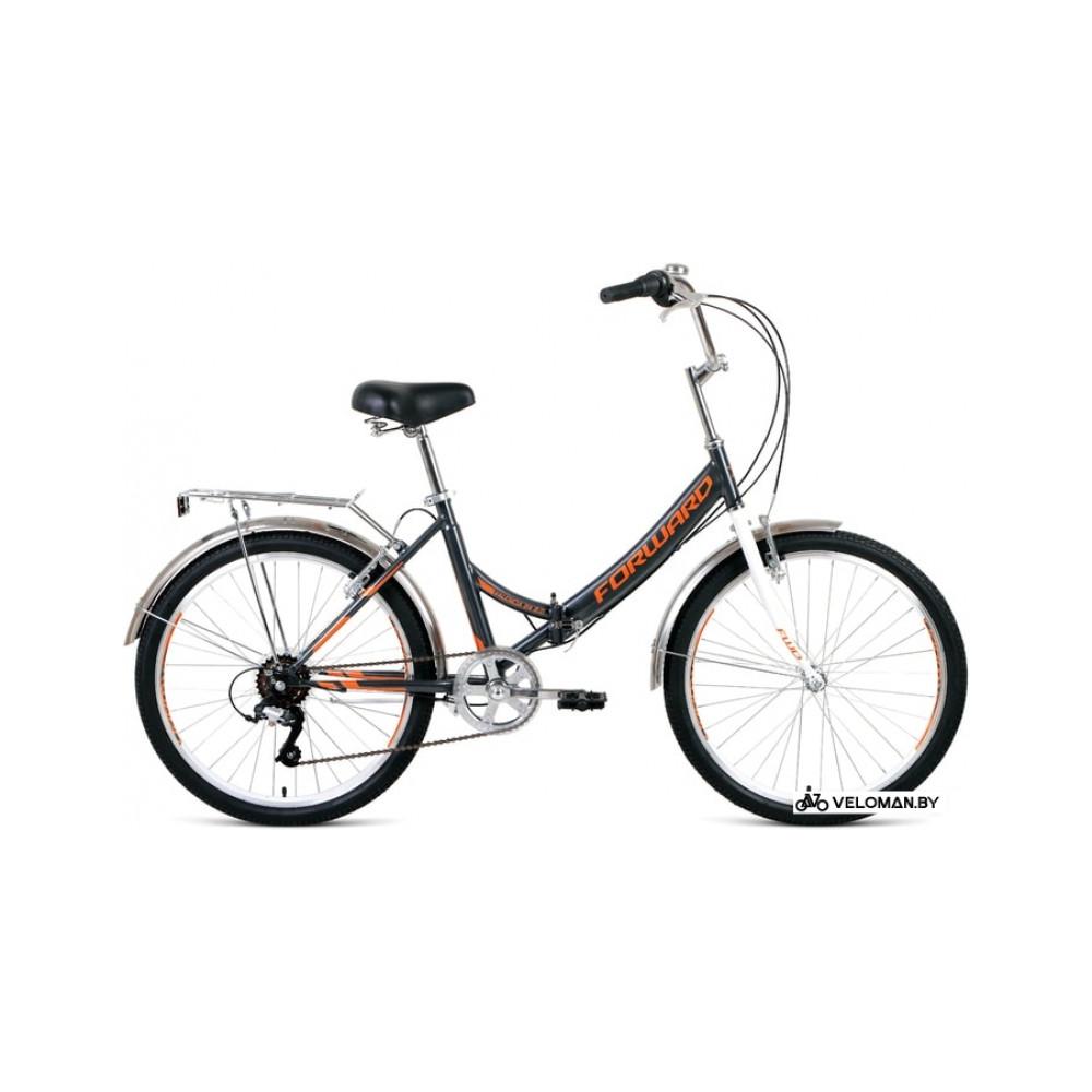 Велосипед городской Forward Valencia 24 2.0 2020 (черный)