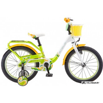 Детский велосипед Stels Pilot 190 18 V030 (белый/салатовый/желтый, 2019)