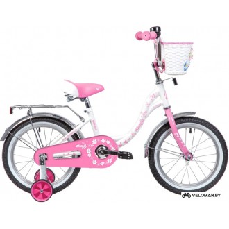 Детский велосипед Novatrack Butterfly 16 2020 167BUTTERFLY.WPN20 (белый/розовый)