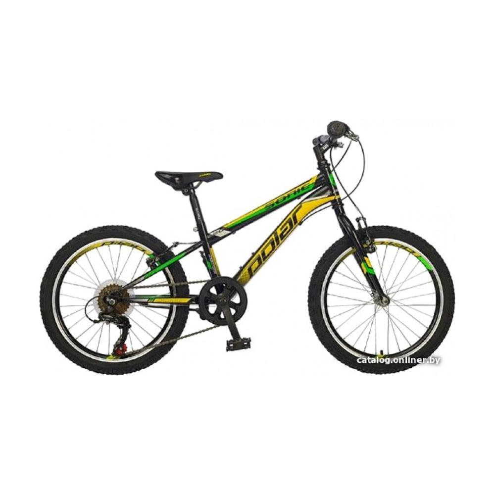 Детский велосипед Polar Sonic V-brake 20 (черный/желтый)