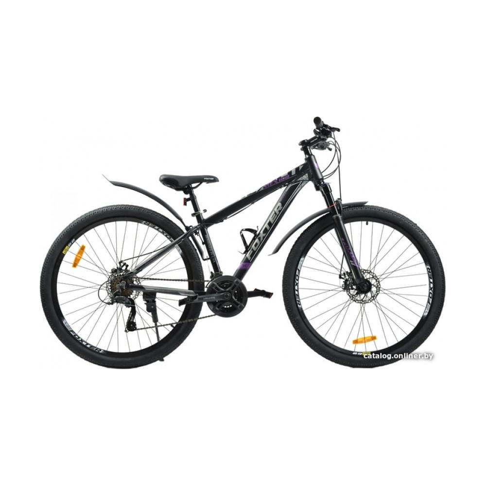 Велосипед Foxter Mexico 29 2021 (черный/фиолетовый)