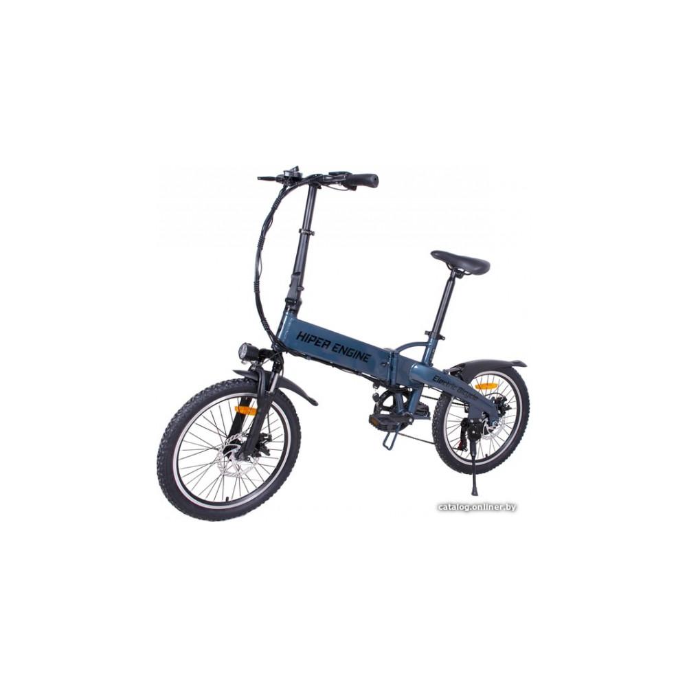 Электровелосипед Hiper Engine BF204 2021 (голубой металлик)